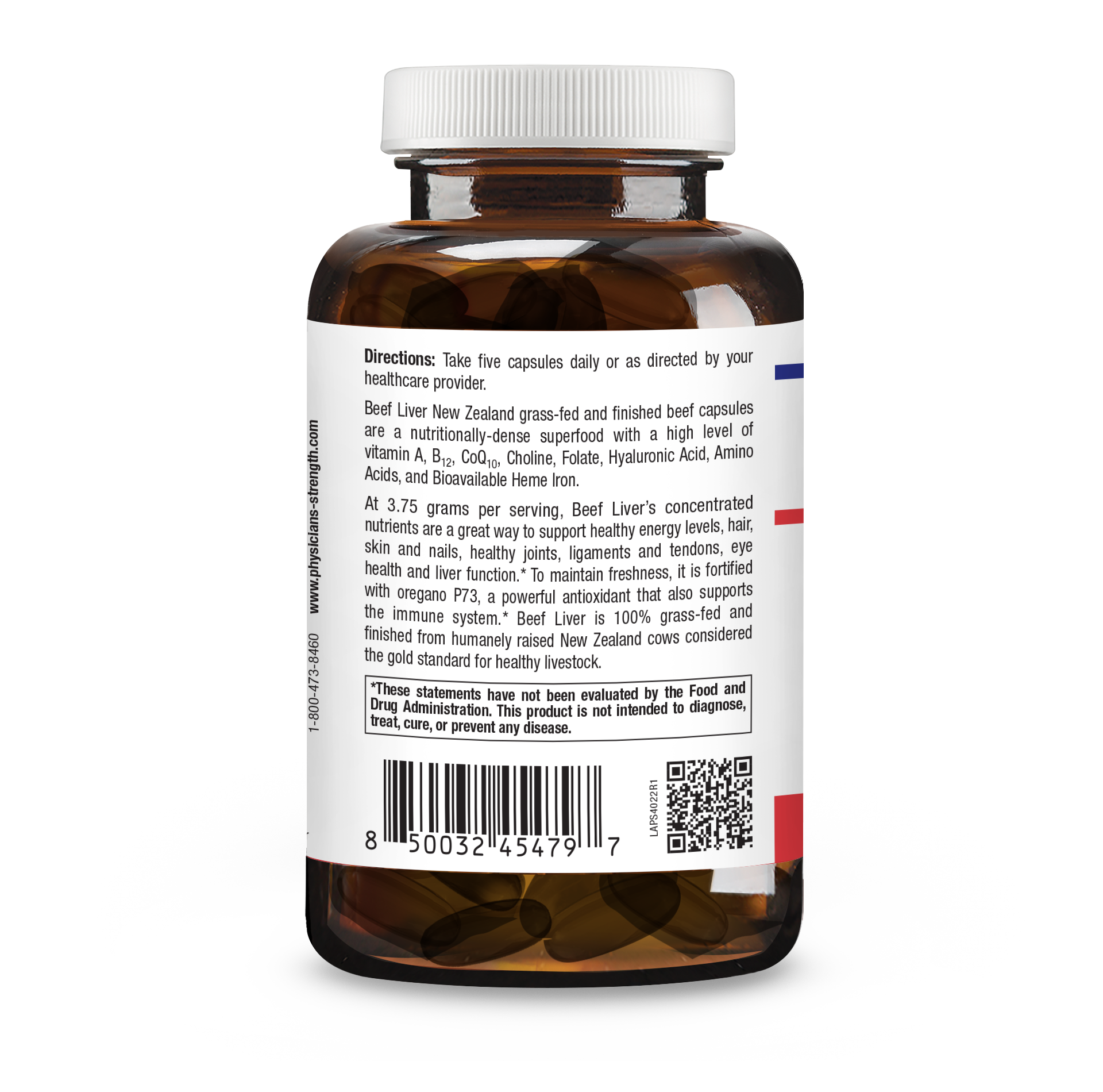 Beef liver directions bottle